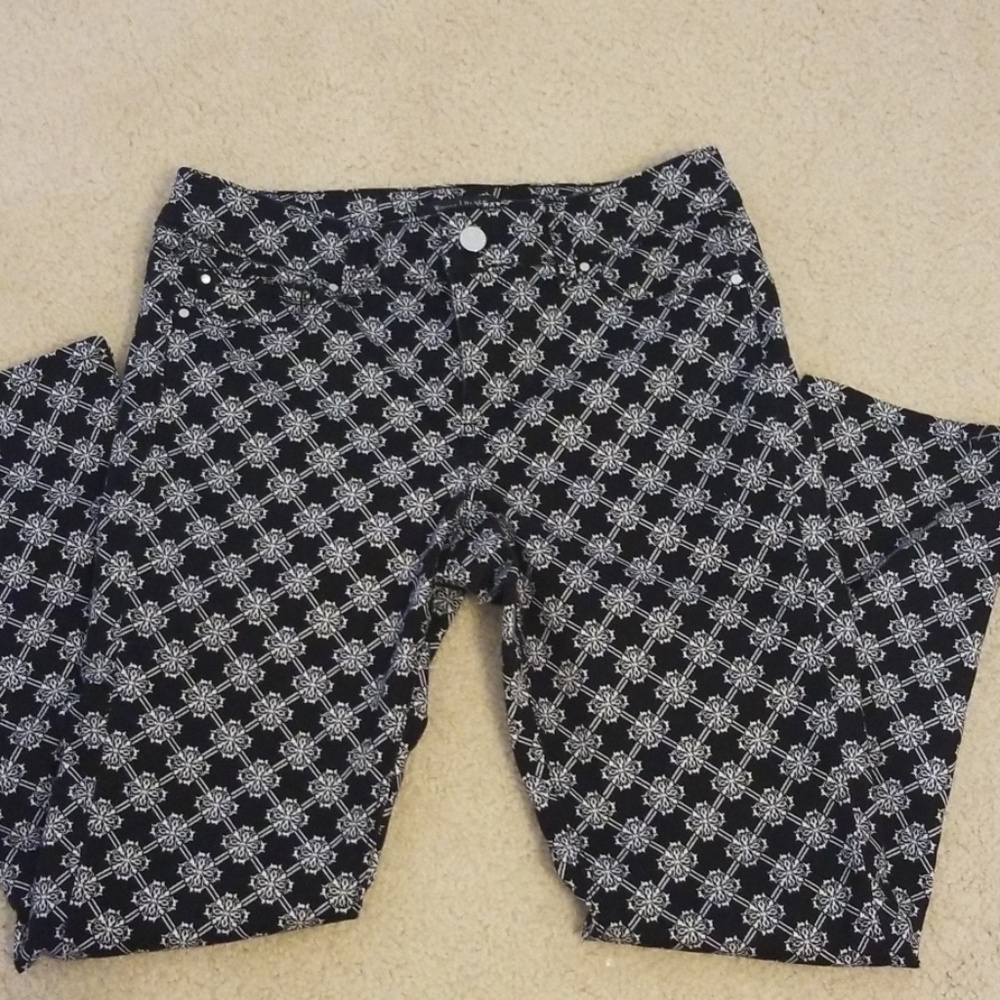 WHBM petite patterned slacks